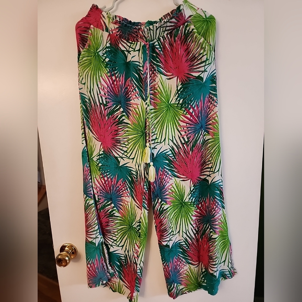 Rose+Olive Mulricolored Wide Leg Pants
